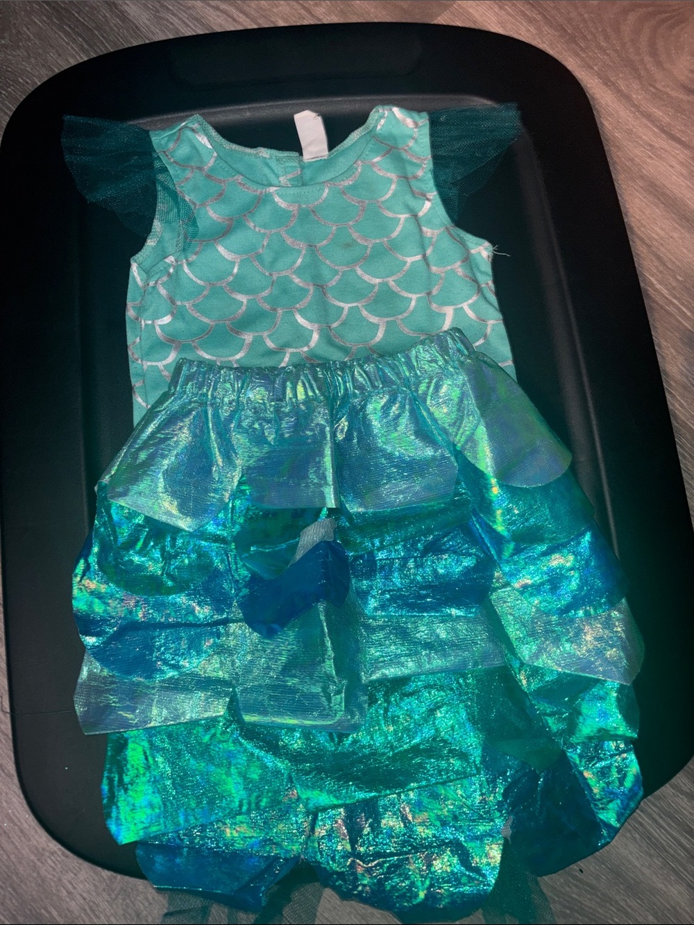 Old Navy Teal and Aqua Girls Mermaid Costume Dress
